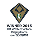 Winner 2015 HIA Western Victorian Display Home over $500,001